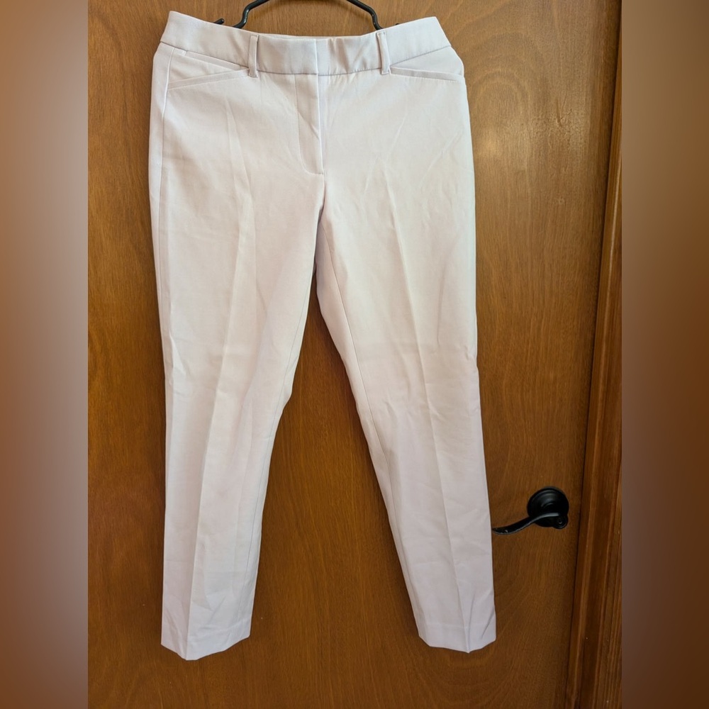 White House Black Market Pale Pink Slim Ankle Pants